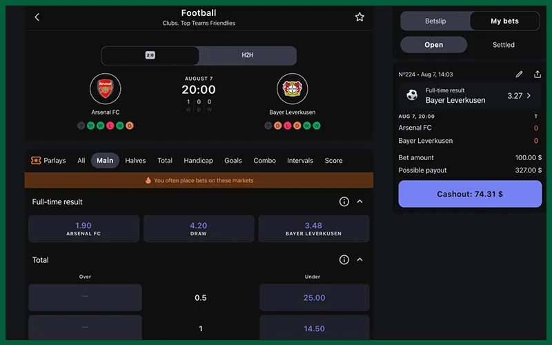 Thuật toán odds live trong xả kèo bóng đá